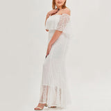 Plus Size Off Shoulder Wedding Dress