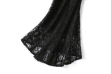 Ilysa Plus Size Black Lace Evening Dress