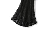 Ilysa Plus Size Black Lace Evening Dress