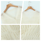 Plus Size Knit Open Cardigan