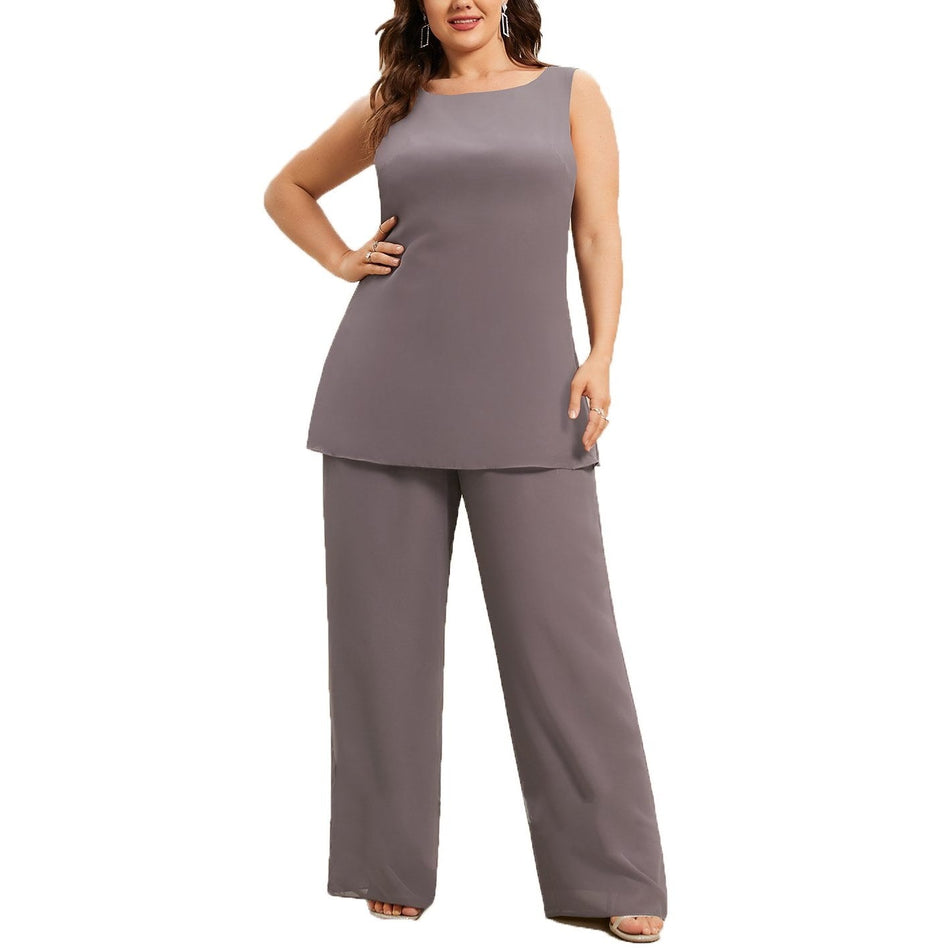 Plus Size Mother of the Bride Pants Suit