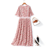Danna Plus Size Pink Floral Midi Dress