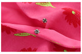 Plus Size Pink Floral Wrap Dress