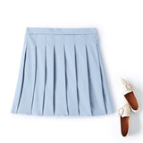 Genevie Plus Size Pleat Mini Skirt