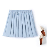 Genevie Plus Size Pleat Mini Skirt