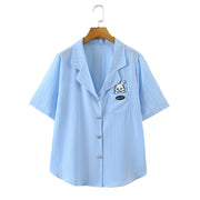 Plus Size Pocket Shirt Blouse