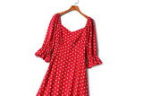 Plus Size Polka Dots Dress