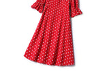 Plus Size Polka Dots Dress