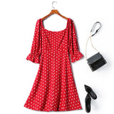 Plus Size Polka Dots Dress