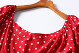 Plus Size Polka Dots Dress