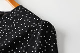 Cynthia Plus Size Polka Dots Wrap Midi Dress