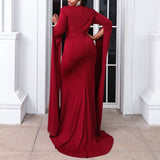 Plus Size Red Gown