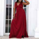 Plus Size Red Maxi Dress