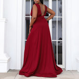 Plus Size Red Maxi Dress