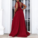 Plus Size Red Maxi Dress