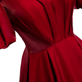 Plus Size Red Off Shoulder Evening Dress