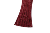 Plus Size Red Sequin Gown