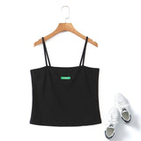 Plus Size Ribbed Crop Top - Black