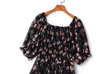 Plus Size Scrunch Floral Top