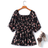 Plus Size Scrunch Floral Top