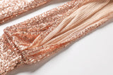 Plus Size Sequin Fishtail Gown