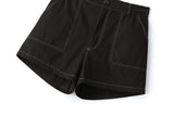 Olena Plus Size Black Shorts