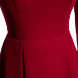 Plus Size Square Neck Evening Dress Close Up