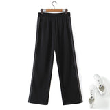 Plus Size Straight Leg Track Pants - Back