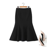 Plus Size Trumpet Skirt