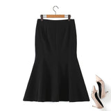 Plus Size Trumpet Skirt