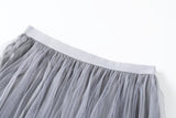 Plus Size Tulle Midi Skirt