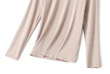 Tia Plus Size Turtleneck Long Sleeve T Shirt