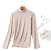 plus size turtleneck long sleeve top