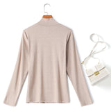 Tia Plus Size Turtleneck Long Sleeve T Shirt