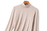 Tia Plus Size Turtleneck Long Sleeve T Shirt