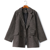 Palmer Plus Size Tweed Blazer with Mini Bag