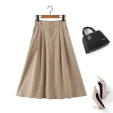 Plus Size Umbrella Midi Skirt