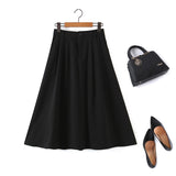 Plus Size Umbrella Midi Skirt