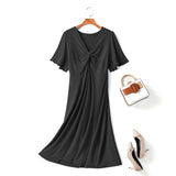 Michelle Plus Size Twist Bust Midi Dress