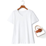 plus size v neck t shirt