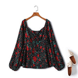 Plus Size Vintage Floral Top