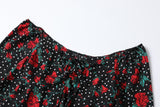 Plus Size Vintage Floral Long Sleeve Top