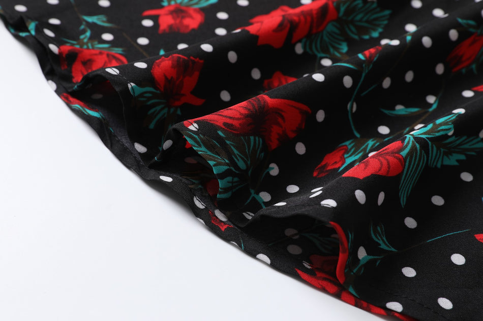 Plus Size Vintage Floral Long Sleeve Top