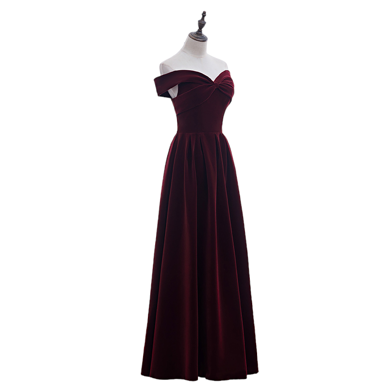Plus Size Vintage Velvet Evening Dress