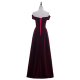 Plus Size Vintage Velvet Evening Dress