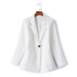 plus size white blazer