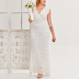 Plus Size White Bodycon Maxi Dress
