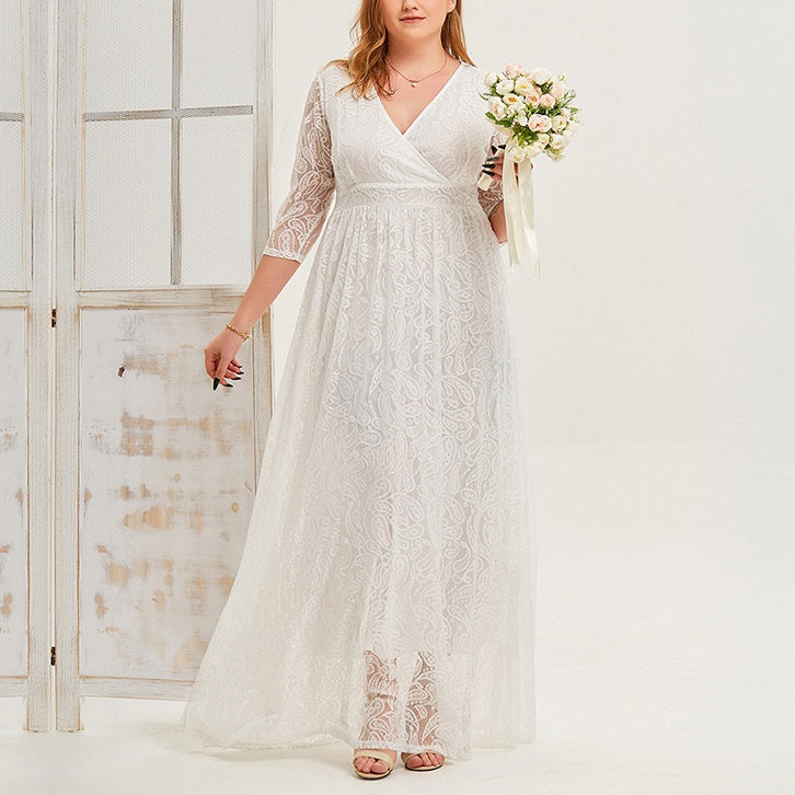 White Flowing Dress Plus Size Flash Sales | bellvalefarms.com