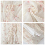 Plus Size White Floral Sleeveless Midi Dress