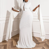 Plus Size White Gown